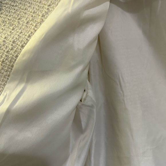 H&M Tweed Jacket (White, S) - Picture 3 of 4